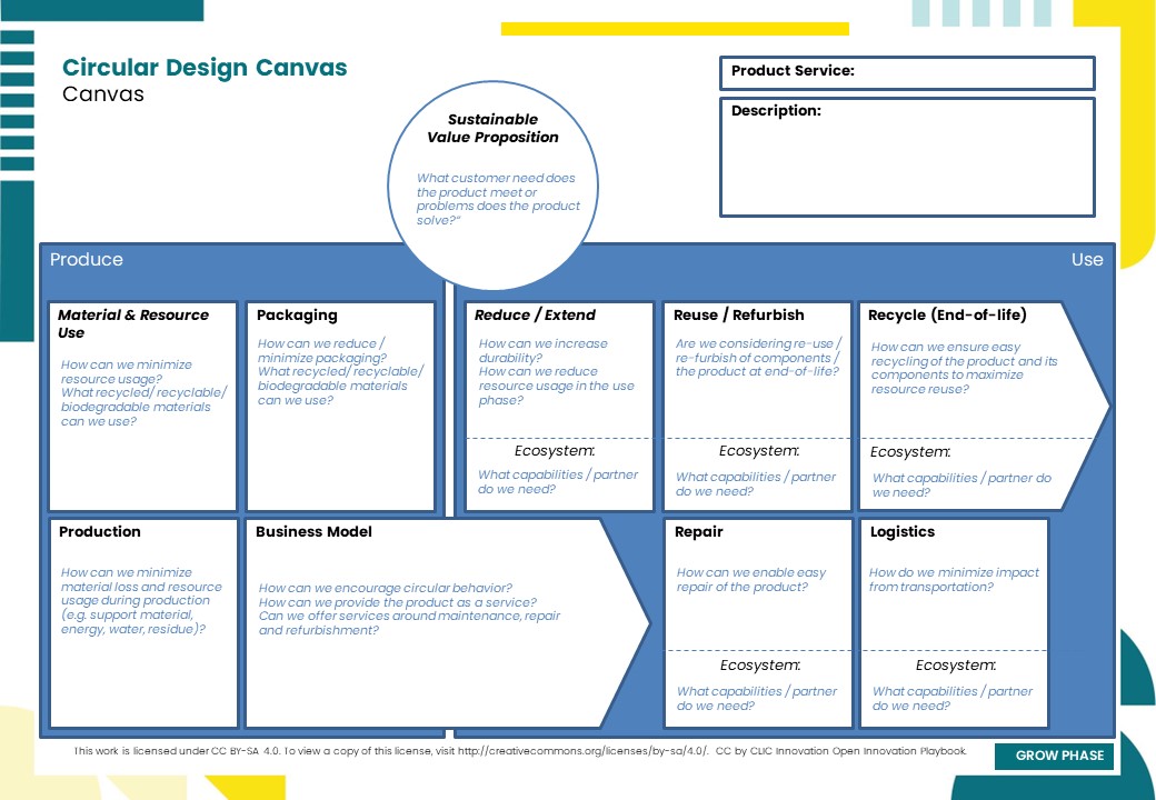 Circular design canvas.