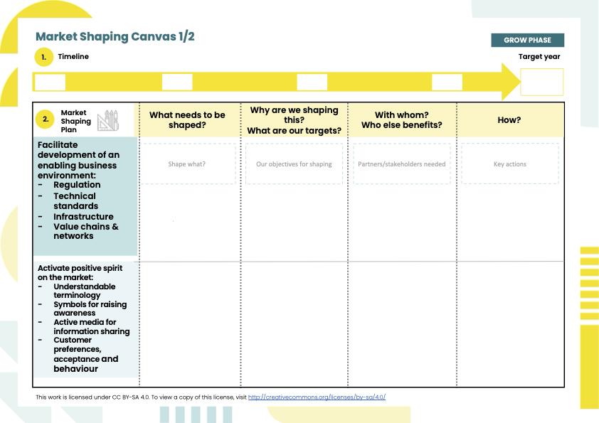 Market Shaping Canvases.